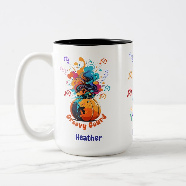 Fall two tone coffee mug (Gauche)