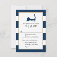 Falmouth Cape Cod avec coeur | Menu Mariage RSVP