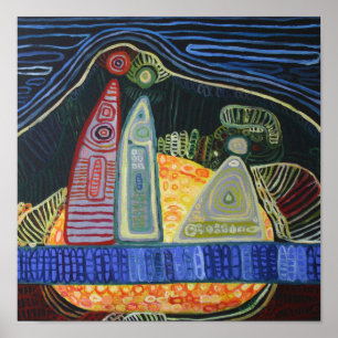 Familia Asbtract Art peinture valeur Poster papier