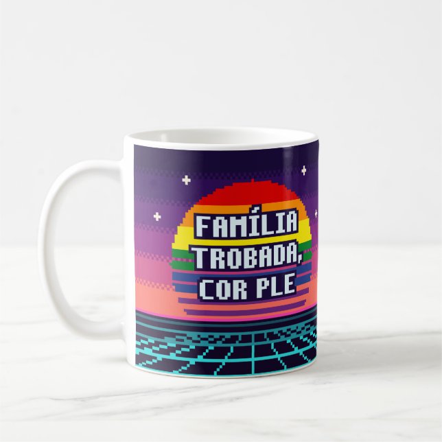 Família Trobada, Cor Ple Mug catalan de la Fierté  (Gauche)