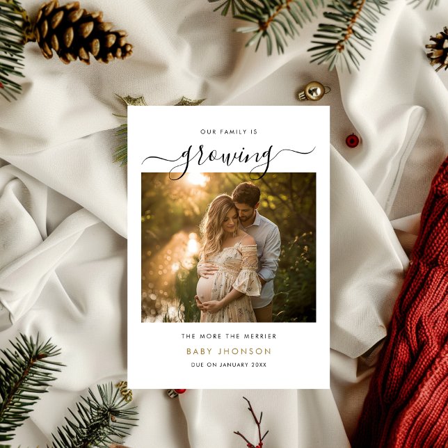 Famille Cultivant La Faire-part De Grossesse Merri (Créateur téléchargé)