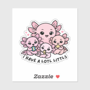 Famille de Axolotl Mignonne Autocollant de Punitio