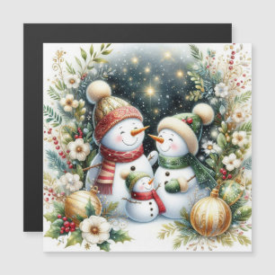 Famille de bonhomme de neige de Noël