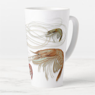 Famille de crevettes Grand latte Mug