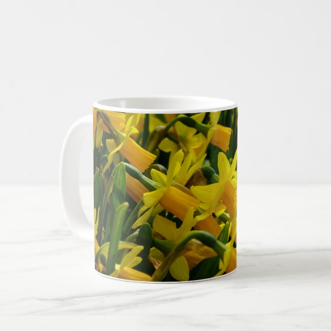 Famille De Daffodils Café Mug (Devant gauche)
