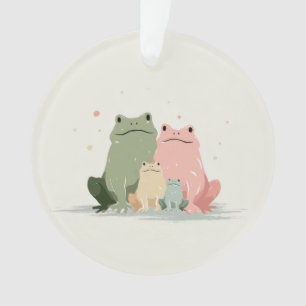 Famille de grenouilles – Jolie illustration fantai
