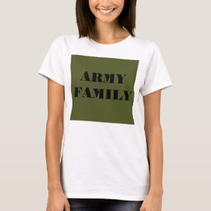 Famille de l'armée des T-shirts