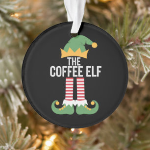 Famille de lutins du café Groupe assorti Noël
