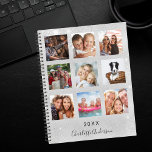 Famille de parties scintillant d'argent photo coll<br><div class="desc">Faites votre propre collage photo de famille unique en cadeau pour votre mère, votre femme ou vous-même. Utilisez quatre, 9 de vos photos préférées de votre famille, amis, destination de voyage de rêve ou animal de compagnie! Personnalisez et ajoutez un nom et une année. Le nom est écrit avec un...</div>