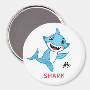 Famille de requins heureux Magnet