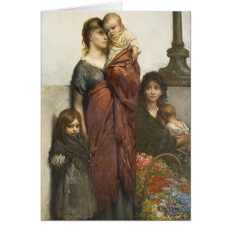 Famille de vendeur de fleur