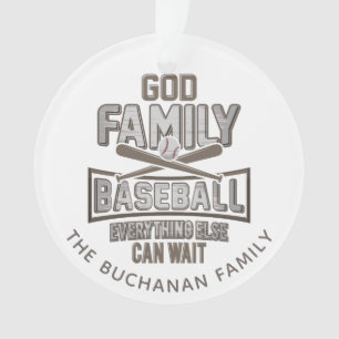 Famille Dieu de baseball Noël