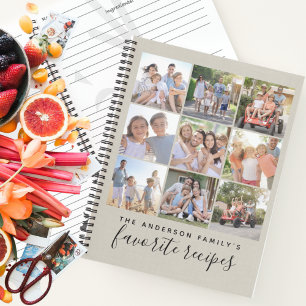 Famille Favoris Photo Collage Recette Livre
