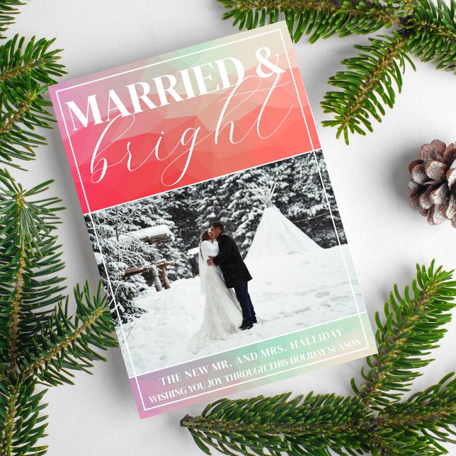 Famille Joyeux Noël Carte photo brillant (Créateur téléchargé)