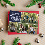 Famille Joyeux Vacances Joyeux Carte photo de Noël<br><div class="desc">Wish all of your friends and family happy holidays with this simple and chic holiday card ! You can feature any family photo. Please contact me if you would like help with customizing the text or photo portion of this holiday card.</div>