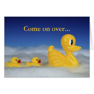 Famille mignonne en caoutchouc à Bath