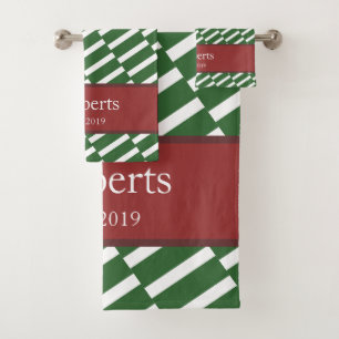 Famille moderne de Motifs verts