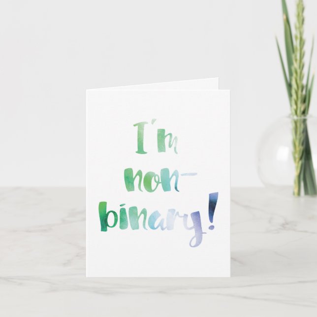 Famille moderne Faire-part genre non binaire (Devant)