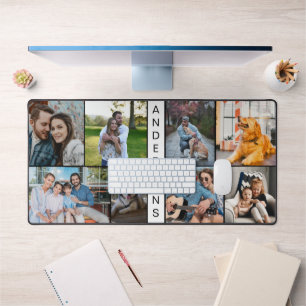 Famille moderne Huit photo Collage de bureau Mat