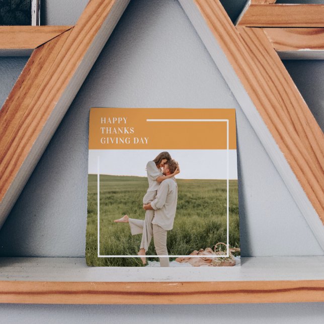 Famille moderne photo et Bon thanksgiving cadeau d (Créateur téléchargé)