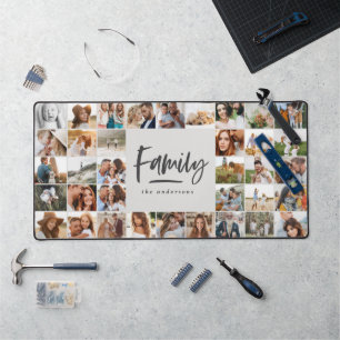 famille multi photo élégant gris moderne