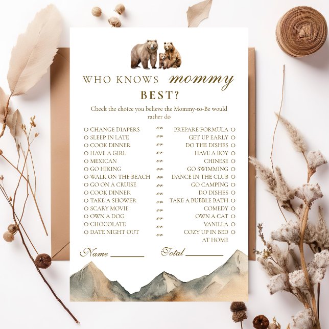 Famille Ours Rustique Neutre Qui Connaît Maman Mei (Créateur téléchargé)