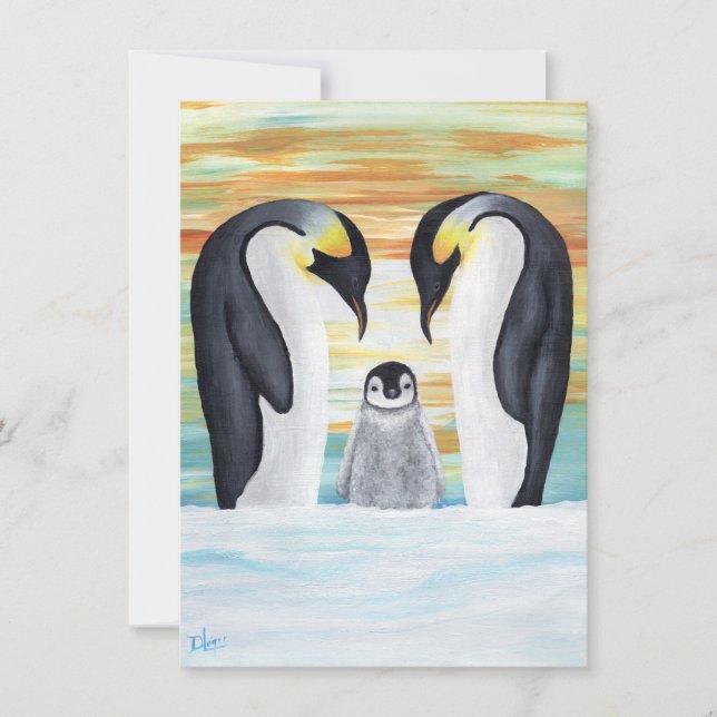 Famille Penguin avec bébé Penguin (Devant)