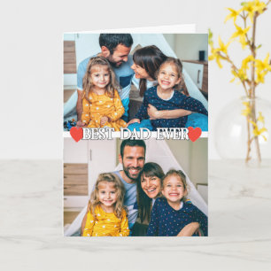 Famille personnalisée 2 modèle photo avec coeur po