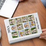Famille Personnalisée Moderne Animaux de compagnie<br><div class="desc">Planificateur de calendrier personnalisé photo collage pour votre meilleur ami. Gardez tous vos rendez-vous chiens, que ce soit des visites vétérinaires, des dates de jeu de chiots, le toilettage de chiens ou l'entraînement organisé, chaque animal mérite un plan photo personnalisé ! Notre planificateur photo chien a 12 photos à personnaliser,...</div>