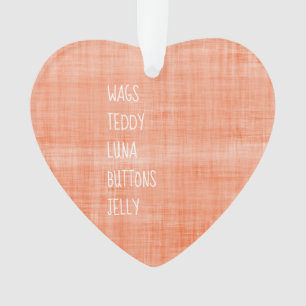 Famille Pet Names Timeless Keepsaké Message Joie