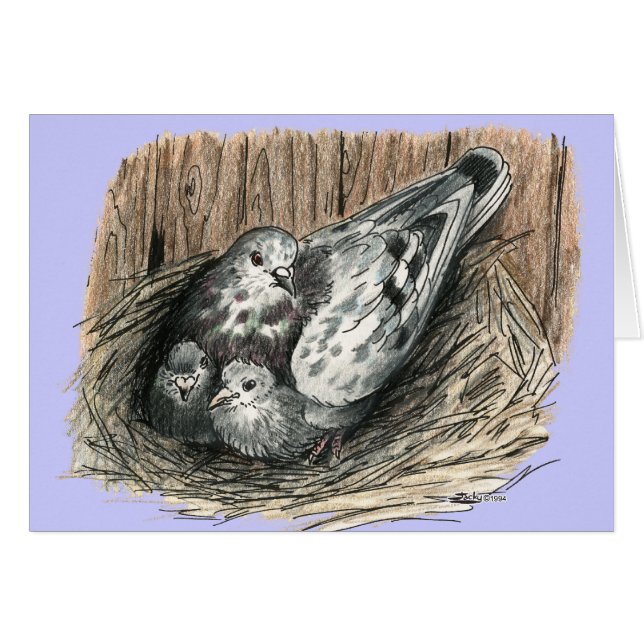 Famille Pigeon (Devant Horizontal)