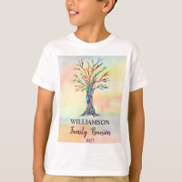 Famille Réunion arbre familial T-shirt enfant
