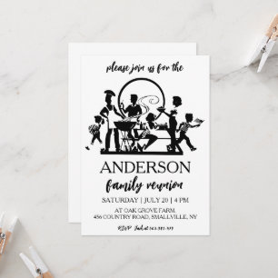 famille réunion famille invitation