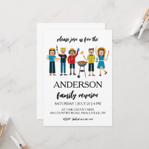 famille réunion famille invitation