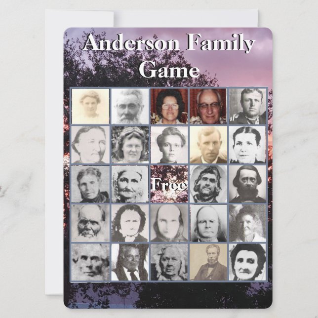 Famille Réunion Jeu photo Coucher de soleil violet (Devant)