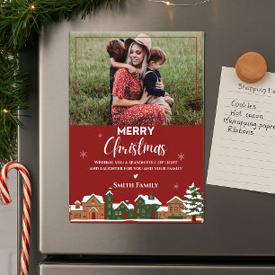 Famille Rouge traditionnelle voeux de Noël