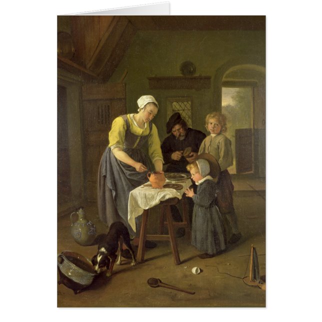 Famille rurale au temps de repas, c.1665 (Devant)