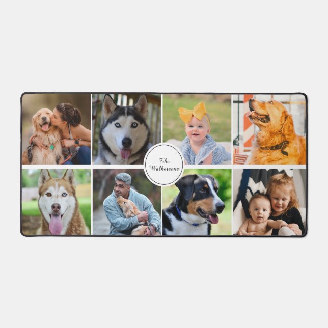 Famille Simple Animaux 8 Photo Collage Personnalis (Recto)