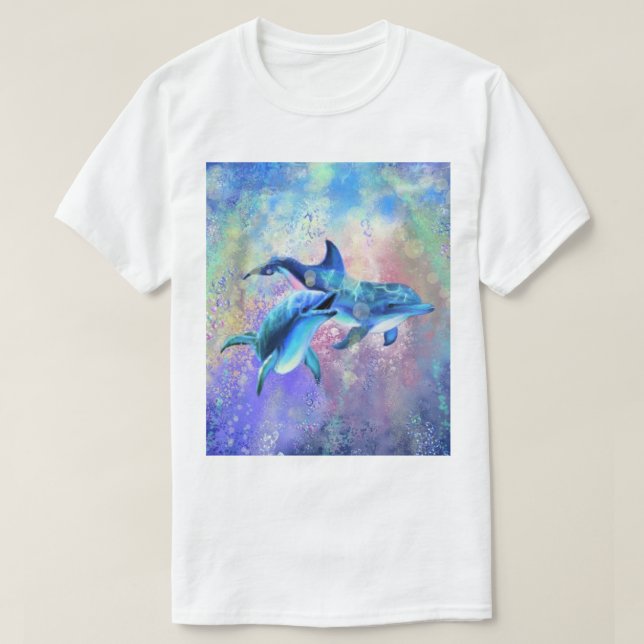 Famille T-Shirt Dolphin Couple (Design devant)
