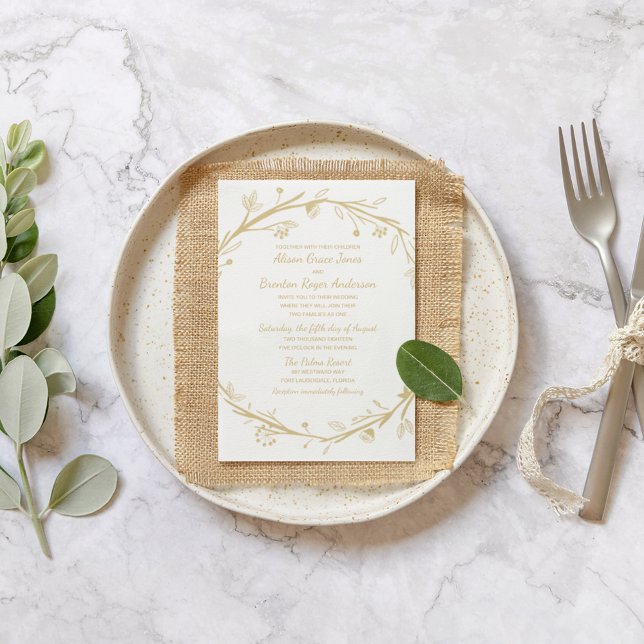 Familles mixtes Faire-part de mariage de couronne  (Créateur téléchargé)