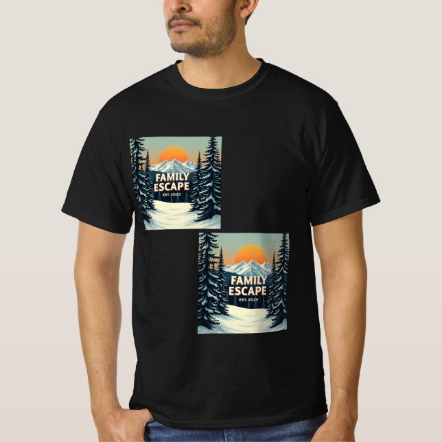 Family Escape National Park T-Shirt (Devant)