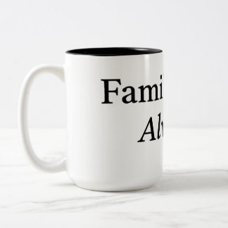 Family First Always Mug | Minimal Family Quote Cof