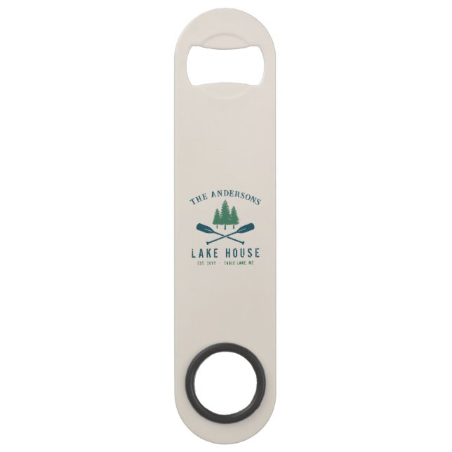 Family Lake House Bateau Russe moderne Oar Pine Tr (Devant)