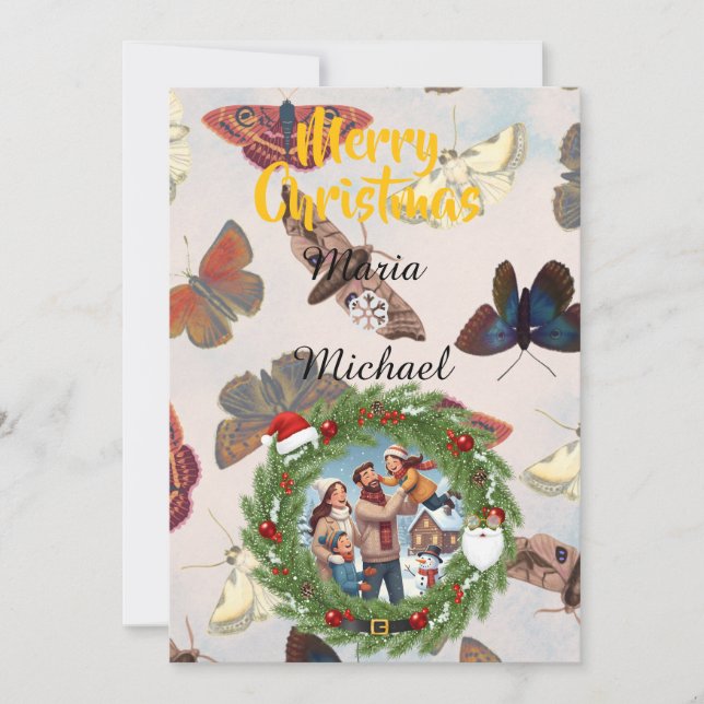 ❄️ Family Photo Brush Invitation ❄️ (Devant)