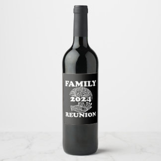 Family Reuinion 2024 Custom Wine Bottle Étiquettes
