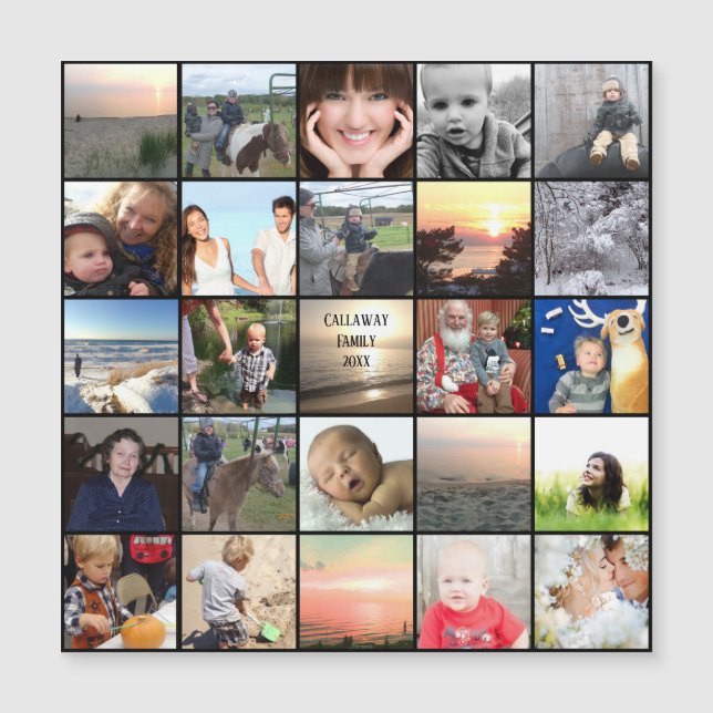 Family Reunion Faveurs Photo Collage (Devant)