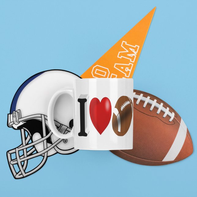 Fan de football demi-texte Café Mug (Créateur téléchargé)