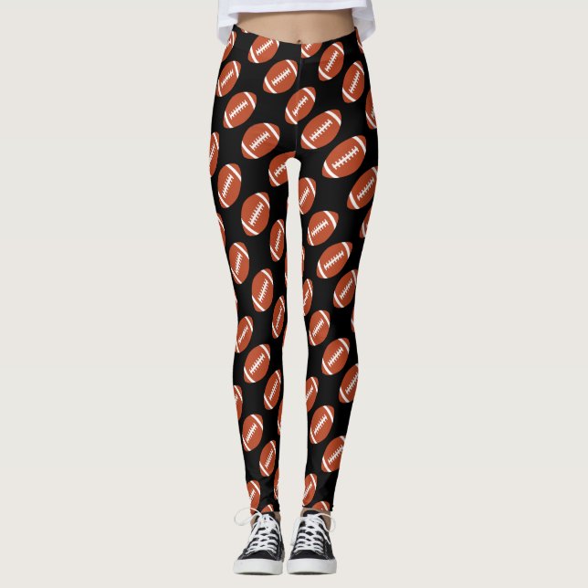 Fan de football féminin Cute Game Day Leggings (Devant)