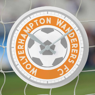 Fan de football ou soutien de football Horloge ron