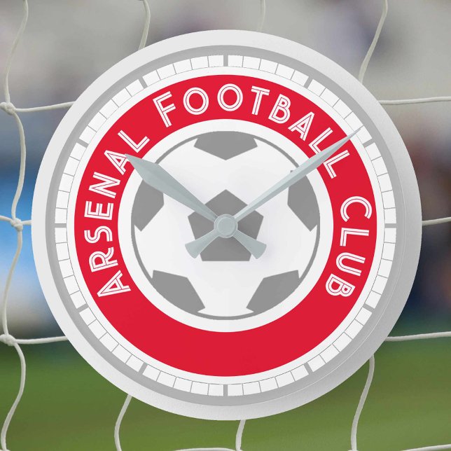 Fan de football ou soutien de football Horloge ron (Créateur téléchargé)